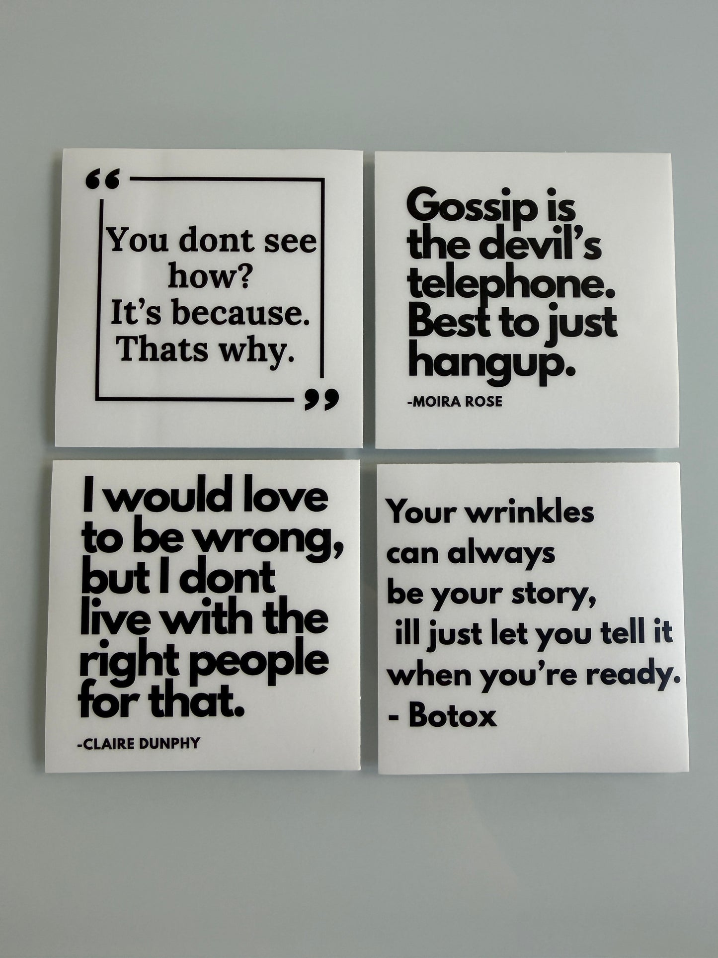 Witty Quote 4 Sticker Pack