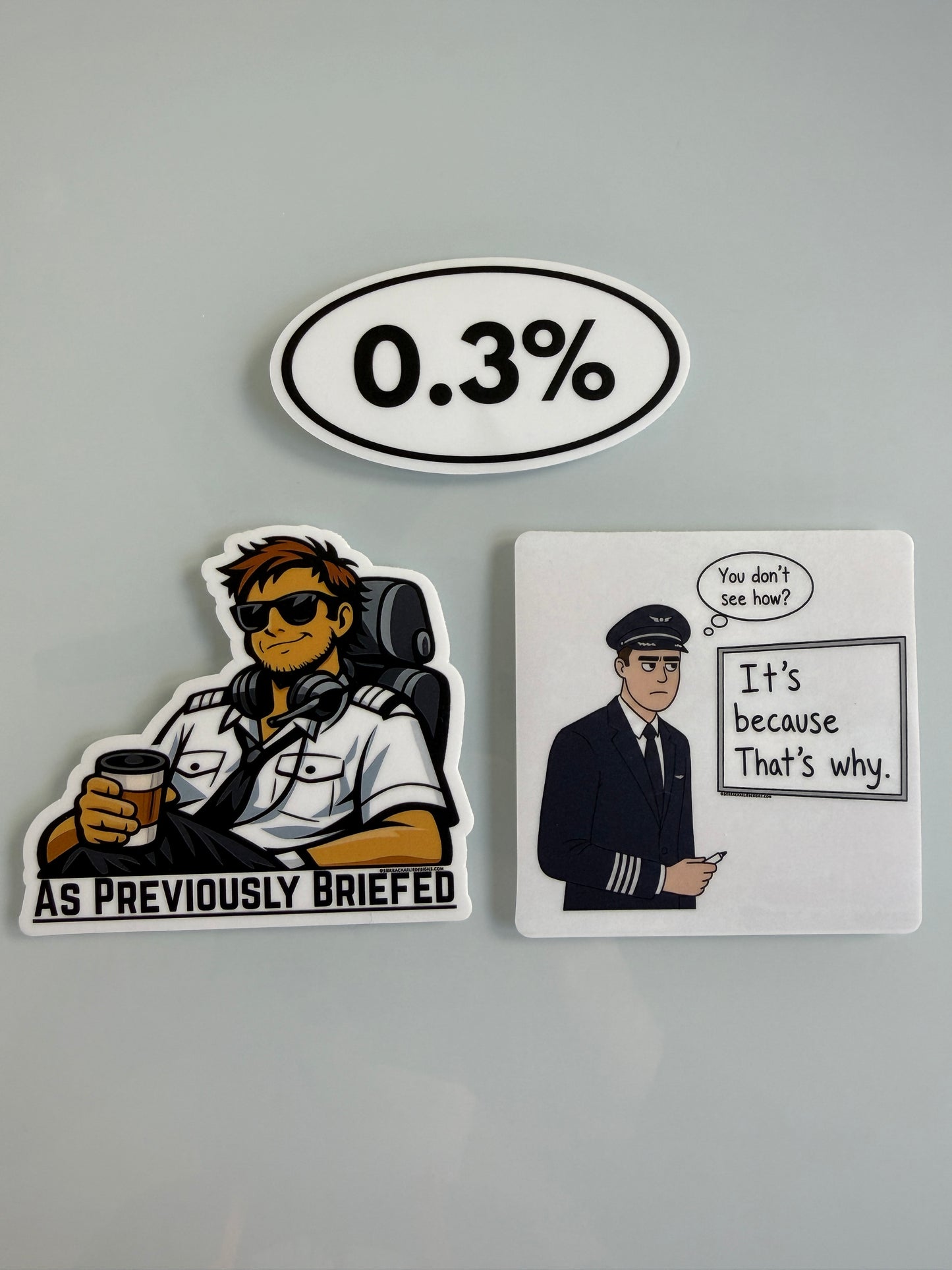 The .3% Crew Sticker Pack (3-Pack)