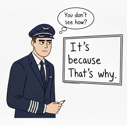 It's Because That's Why Pilot Edition Sticker