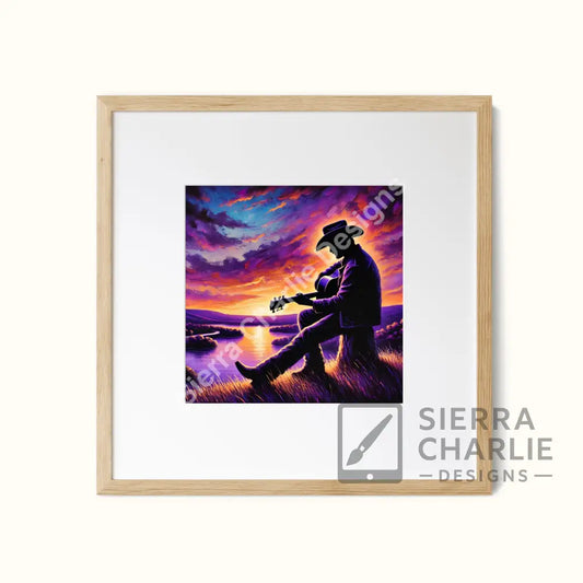 COWBOY ON THE HILL Print