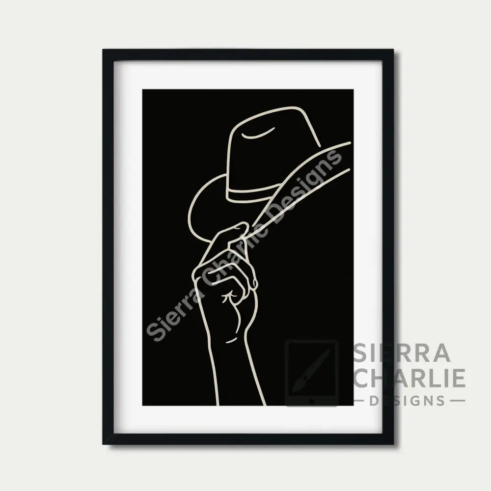 Hat Tip Fine Art Print Print