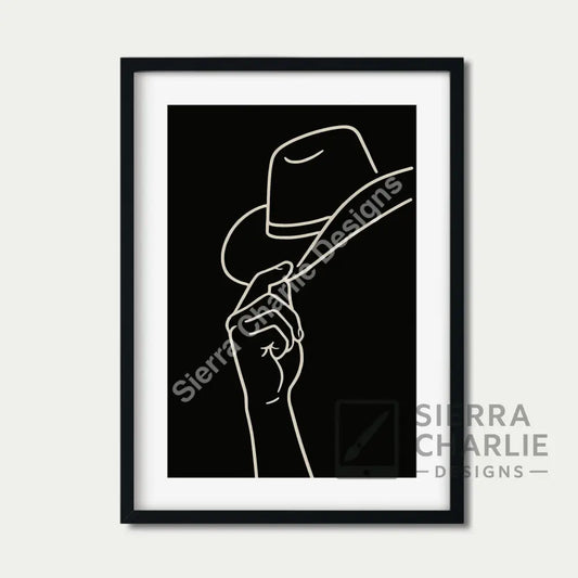 Hat Tip Fine Art Print Print