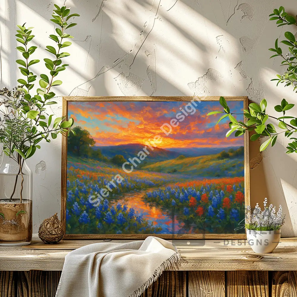 Texas Sun In Bloom Fine Art Canvas Canvas