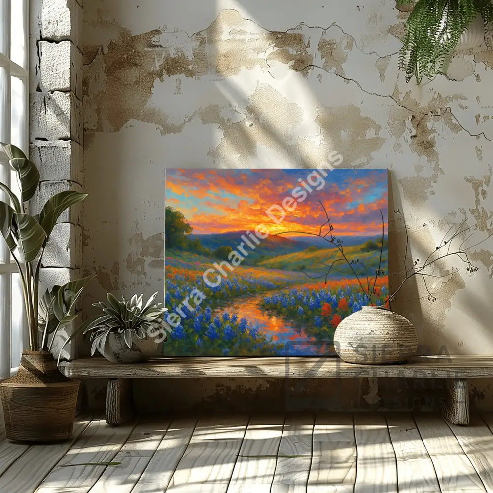 Texas Sun In Bloom Fine Art Canvas Canvas