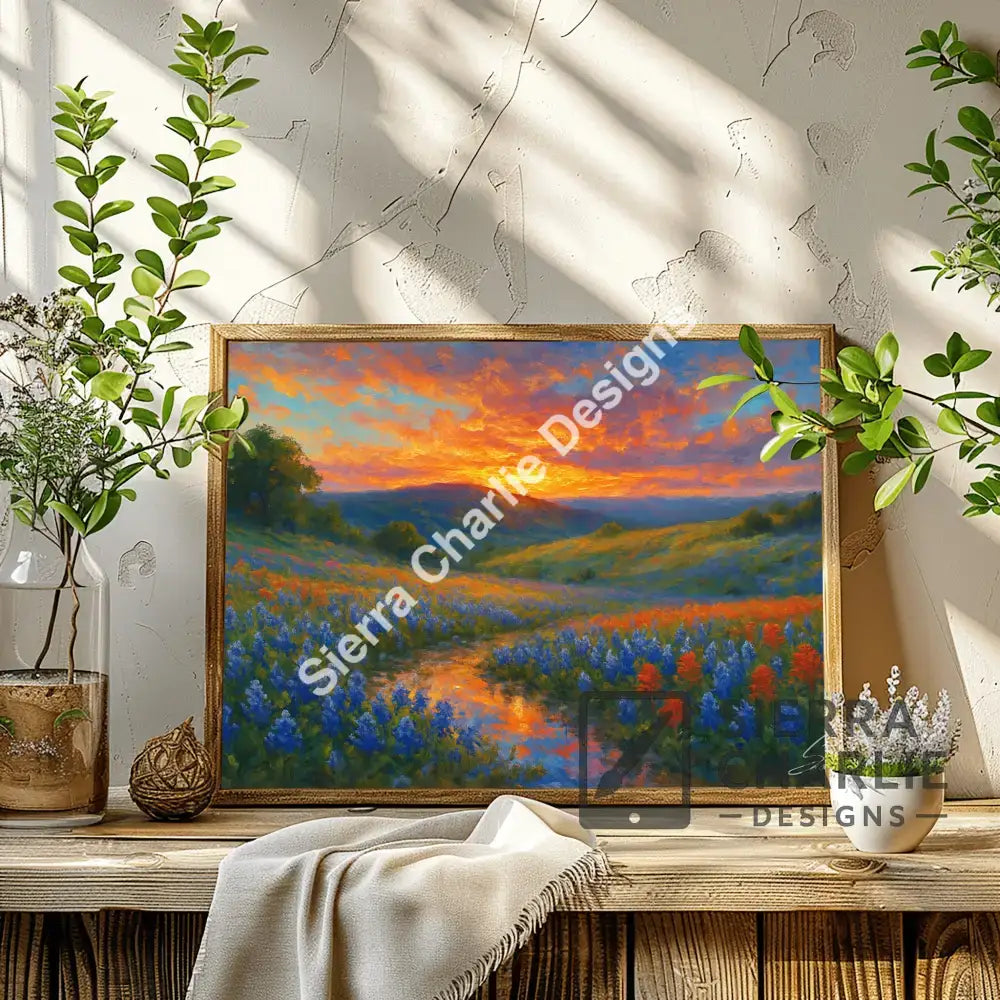Texas Sun In Bloom Fine Art Canvas Canvas