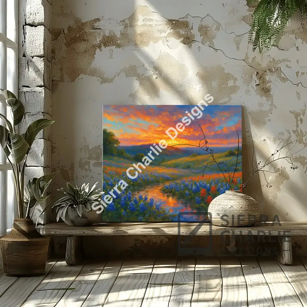 Texas Sun In Bloom Fine Art Canvas Canvas