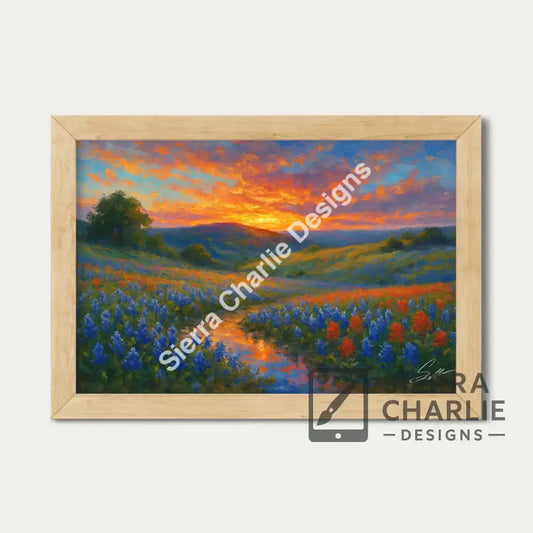 Texas Sun In Bloom Fine Art Canvas Canvas